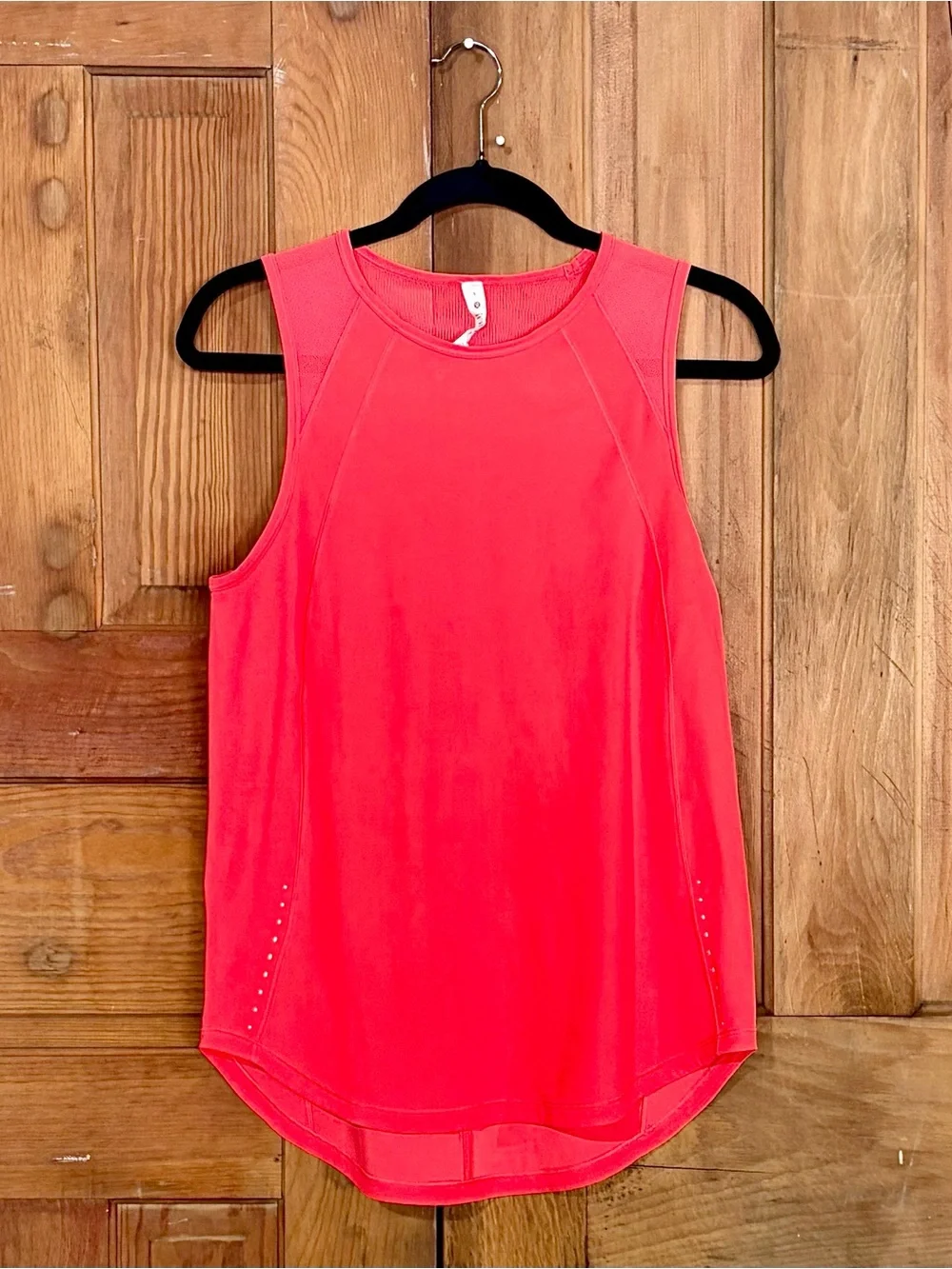 Lululemon – Sculpt Tank Top – Pale Raspberry Mesh Back Active Tank – Sz. 6